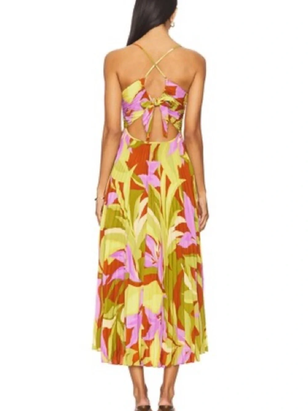 ASTR - Blythe Dress in Green Rust Floral